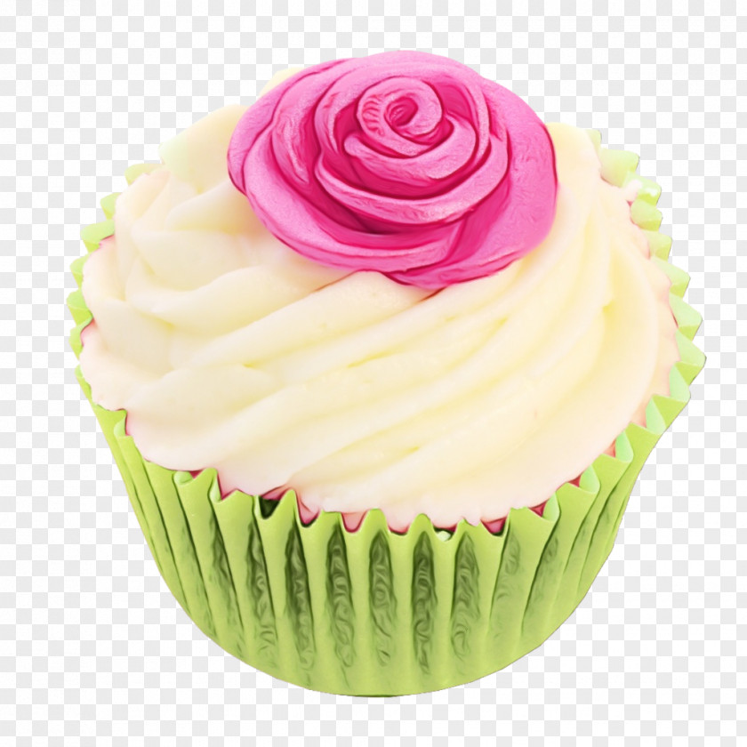 Fondant Dessert Cupcake Buttercream Baking Cup Icing Pink PNG