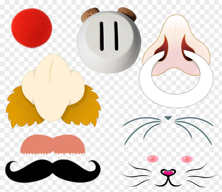 Collection Of Various Animals Face Ornaments Nose Mouth Animal Clip Art PNG