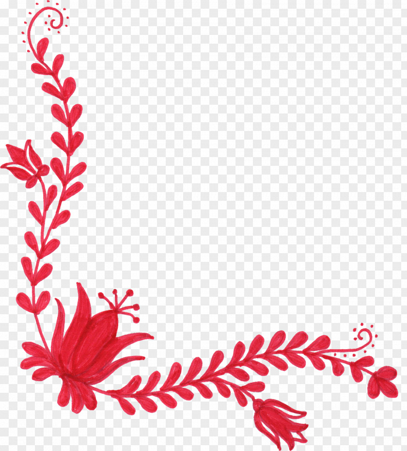 Ornaments Flower Red Clip Art PNG