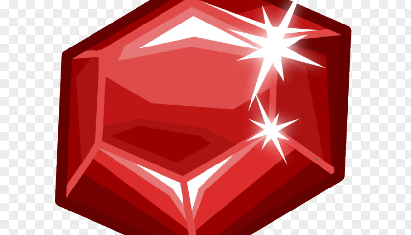 Ruby Rails Gemstone Clip Art Transparency PNG