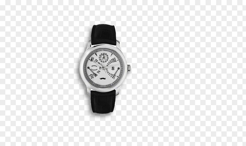Black And White Men Watch Strap Cartier PNG