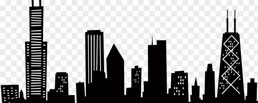Chicago Skyline Drawing PNG