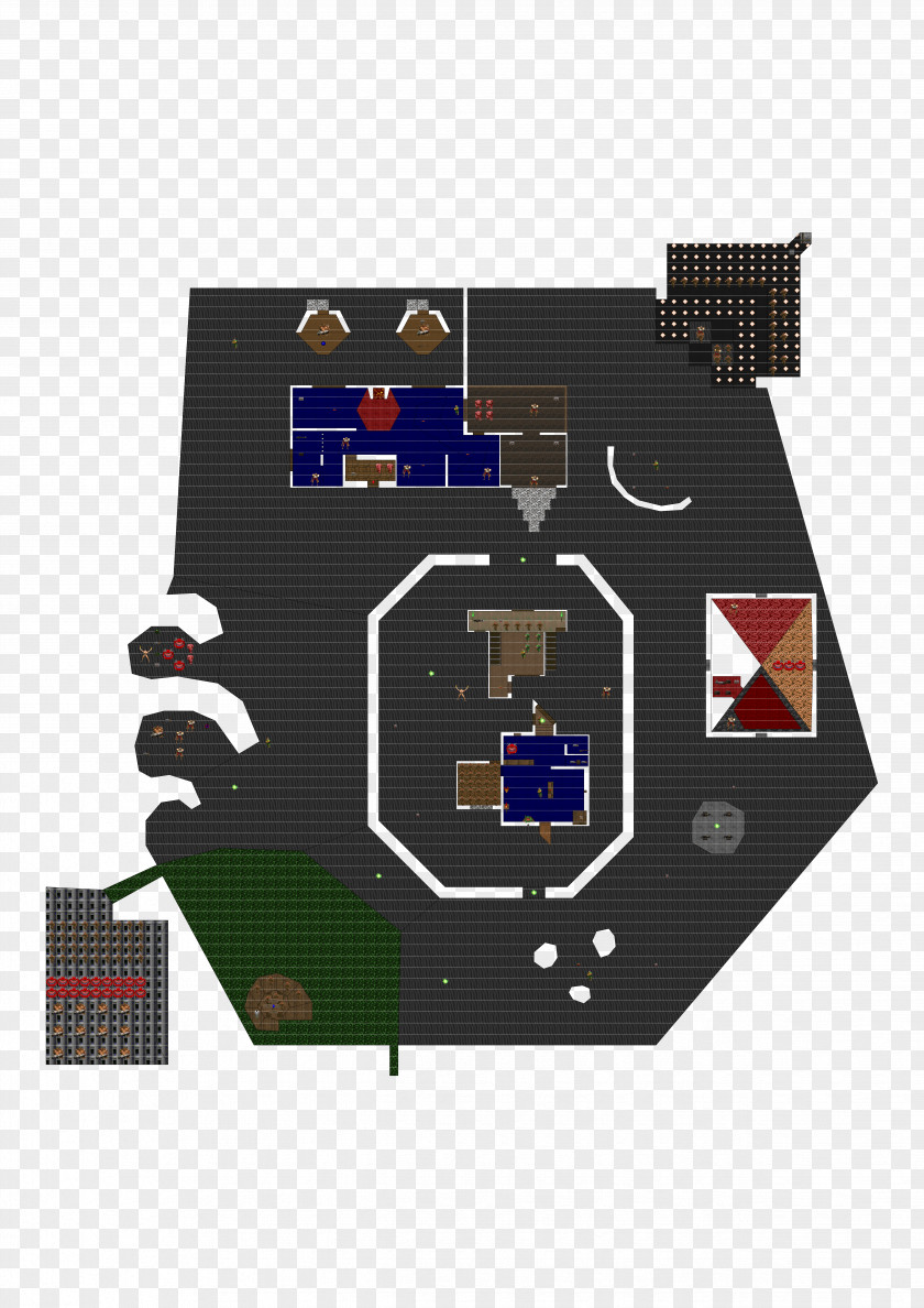 Doom II Quake IBM PC Compatible Gauntlet Map PNG