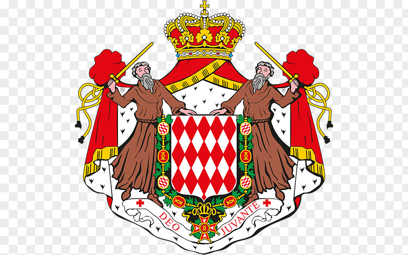 Flag Of Monaco Coat Arms Principality PNG