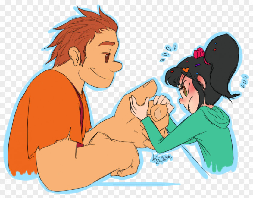 Arm Wrestling Vanellope Von Schweetz DeviantArt PNG