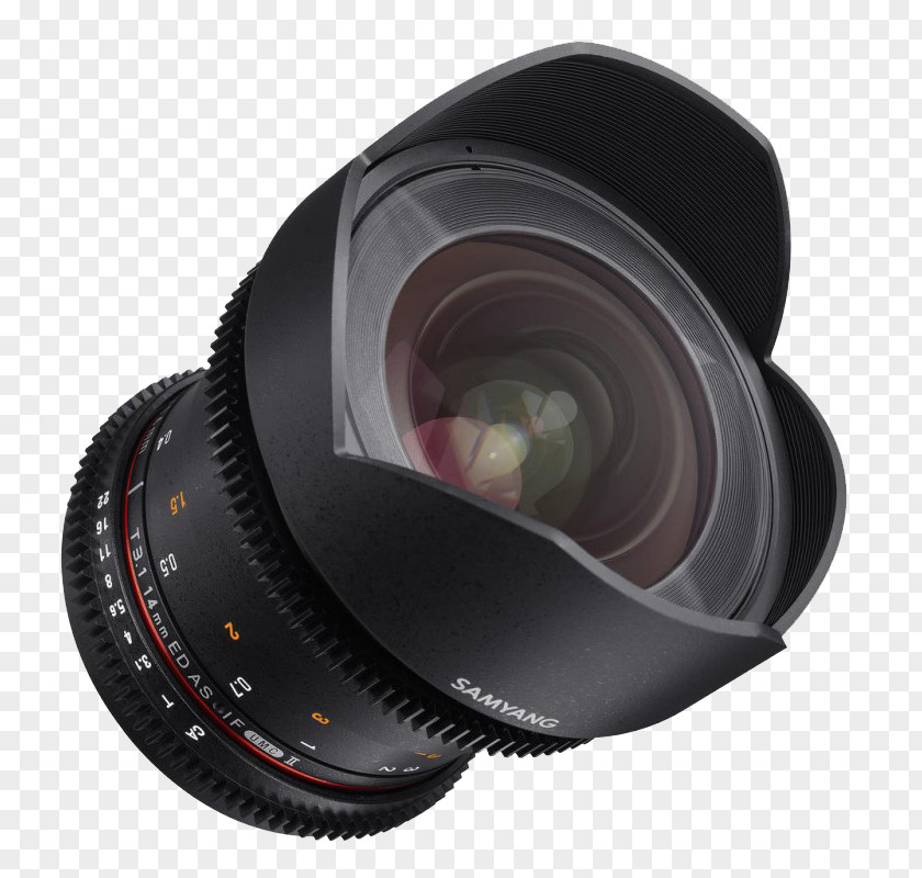 Camera Lens Samyang 10mm F/2.8 ED AS NCS CS Wide-Angle 14mm IF UMC Sony E-mount Optics Aspherical PNG