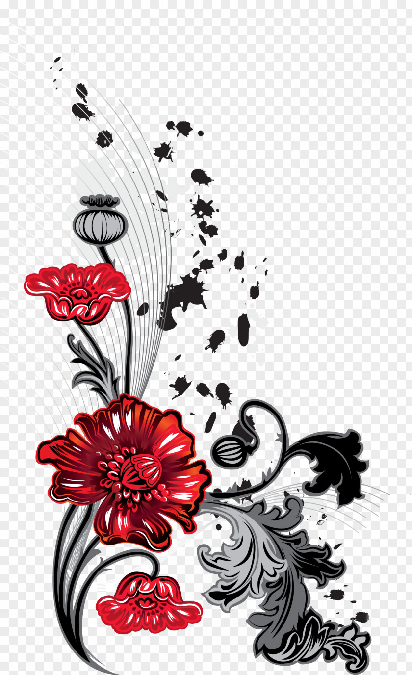 Flower Ornaments Desktop Wallpaper Animation PNG