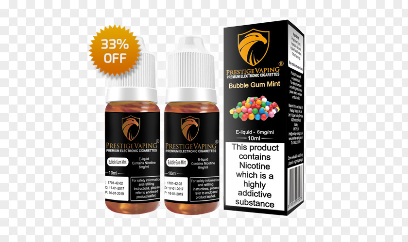 Gum And Mint Electronic Cigarette Aerosol Liquid Flavor PNG