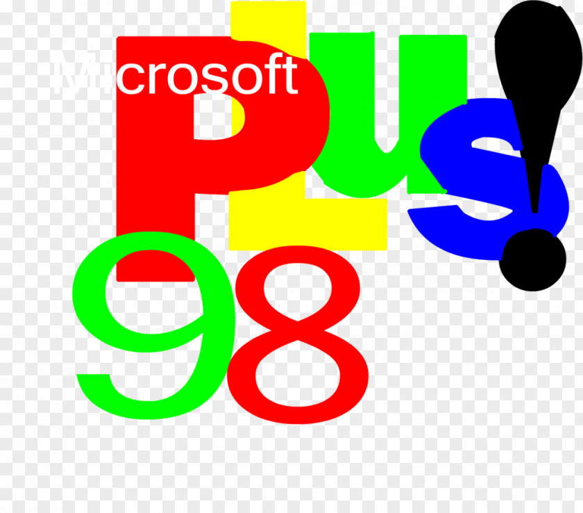 Microsoft Logo Plus! Windows 98 Art PNG