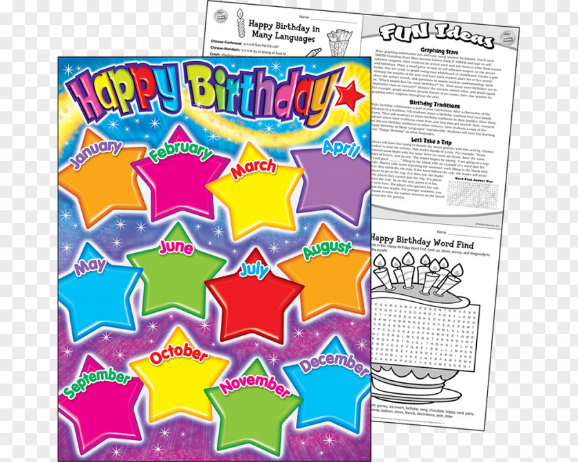 Birthday Chart Teacher Classroom Education PNG