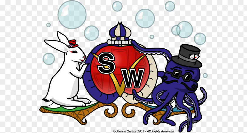 Coat Of Arms Nautical Giant Pacific Octopus Rabbit Cephalopod PNG