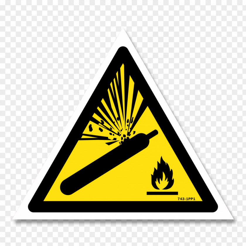 Explosion Hazard Symbol Risk Safety Gas Cylinder PNG