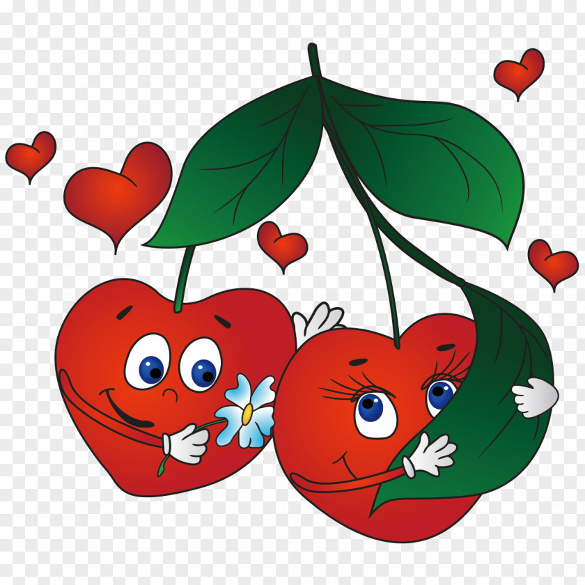 For Two Clip Art Cherries Vector Graphics Illustration Image PNG