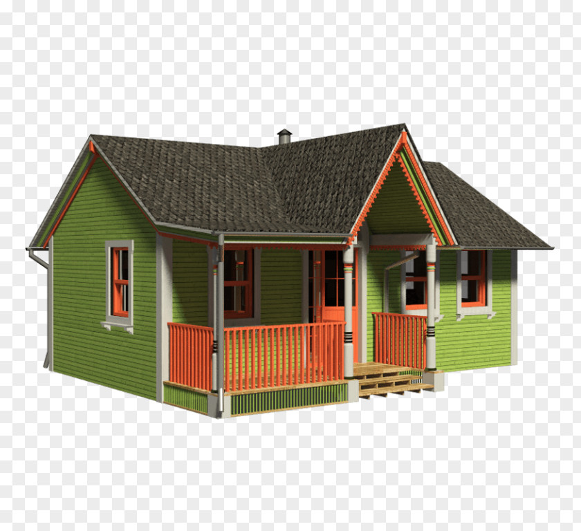 House Cottage Plan Log Cabin Architecture PNG