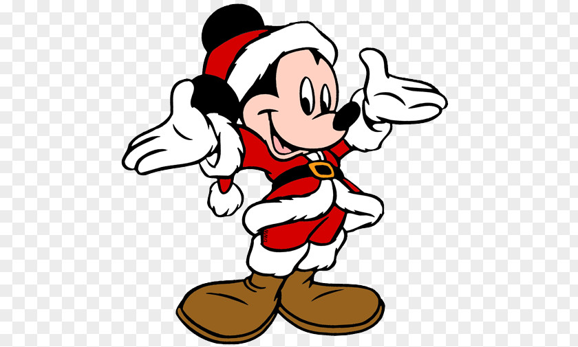 Santa Mickey Mouse Minnie Pluto Goofy Donald Duck PNG