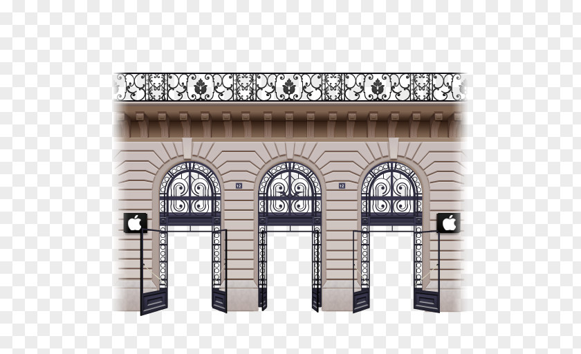 StoreOpera Angle Architecture Facade Elevation PNG