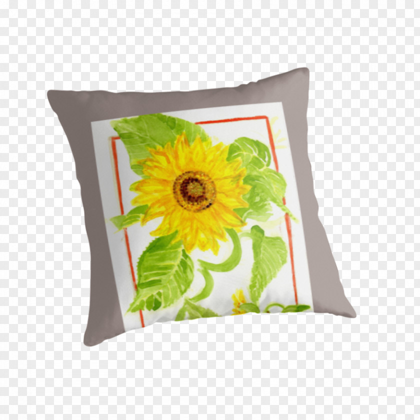 Sunflower Decorative Material Cushion Throw Pillows M PNG