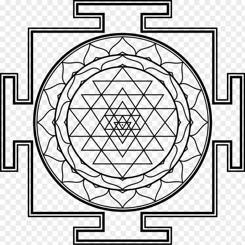 Buddhist Mandala Sri Yantra Ganesha Symbol PNG