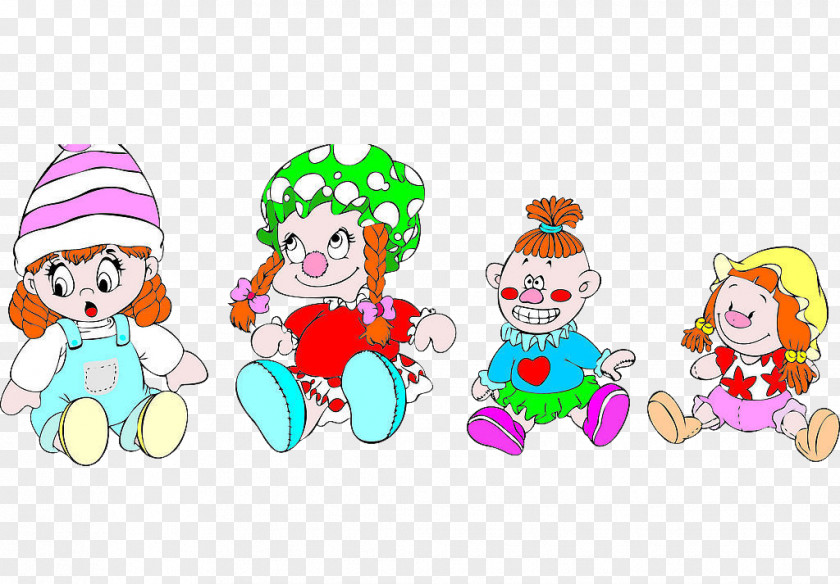 Cute Cartoon Doll Illustration PNG