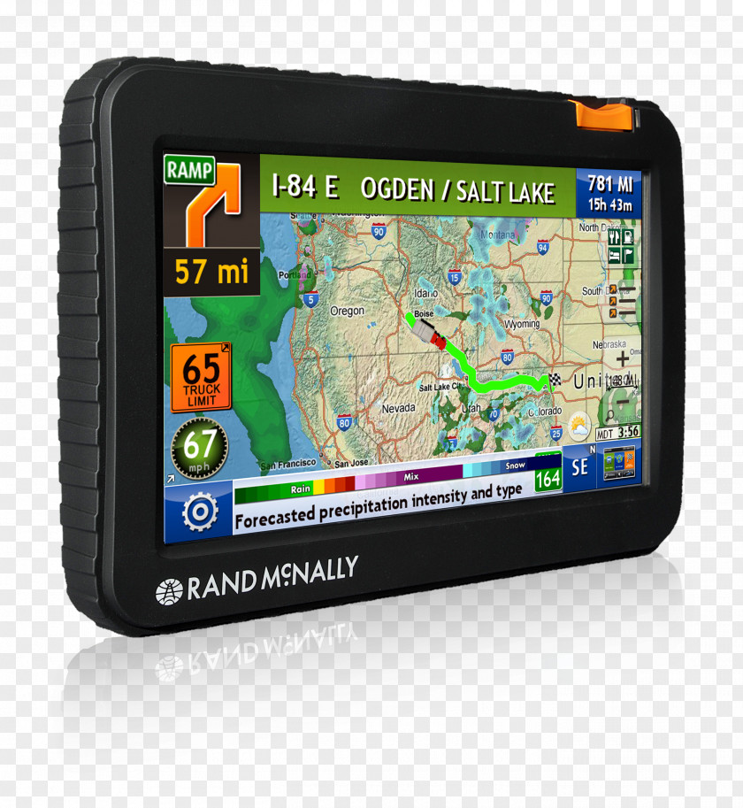 GPS Navigation Device Systems Car Rand McNally IntelliRoute TND 720 TND525 Truck PNG