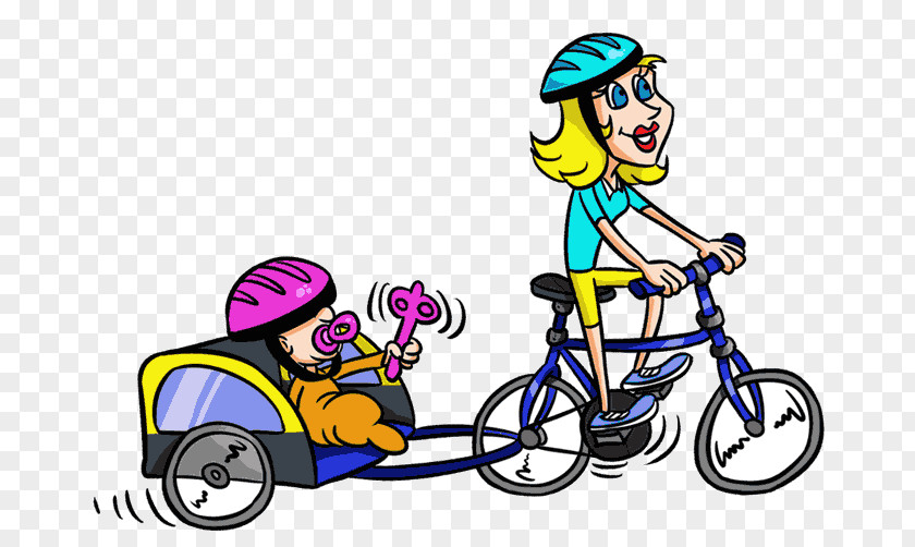 Mother Baby Bicycle Frames Download Clip Art PNG
