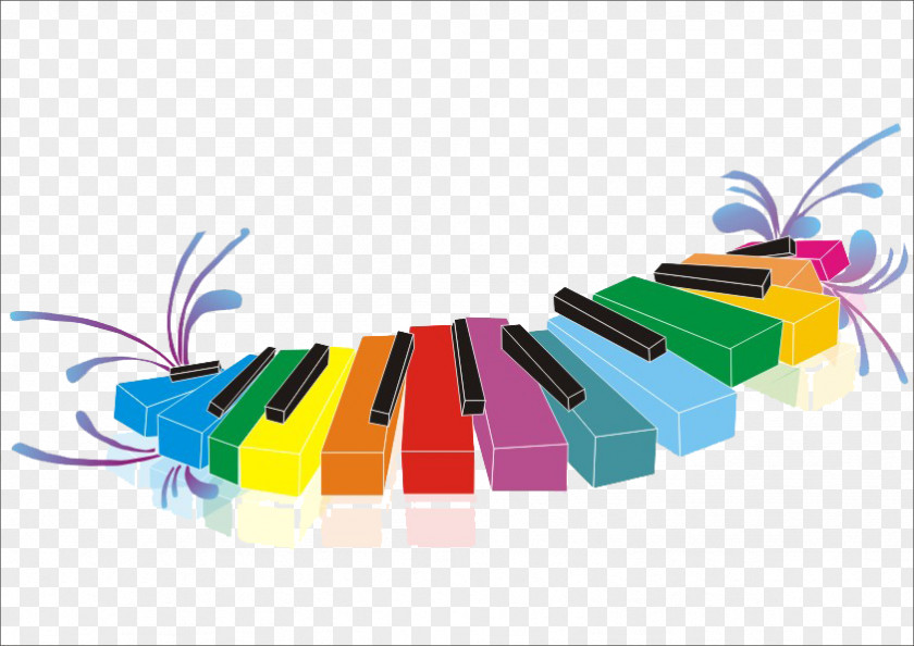 Piano Keys Musical Keyboard Cartoon PNG