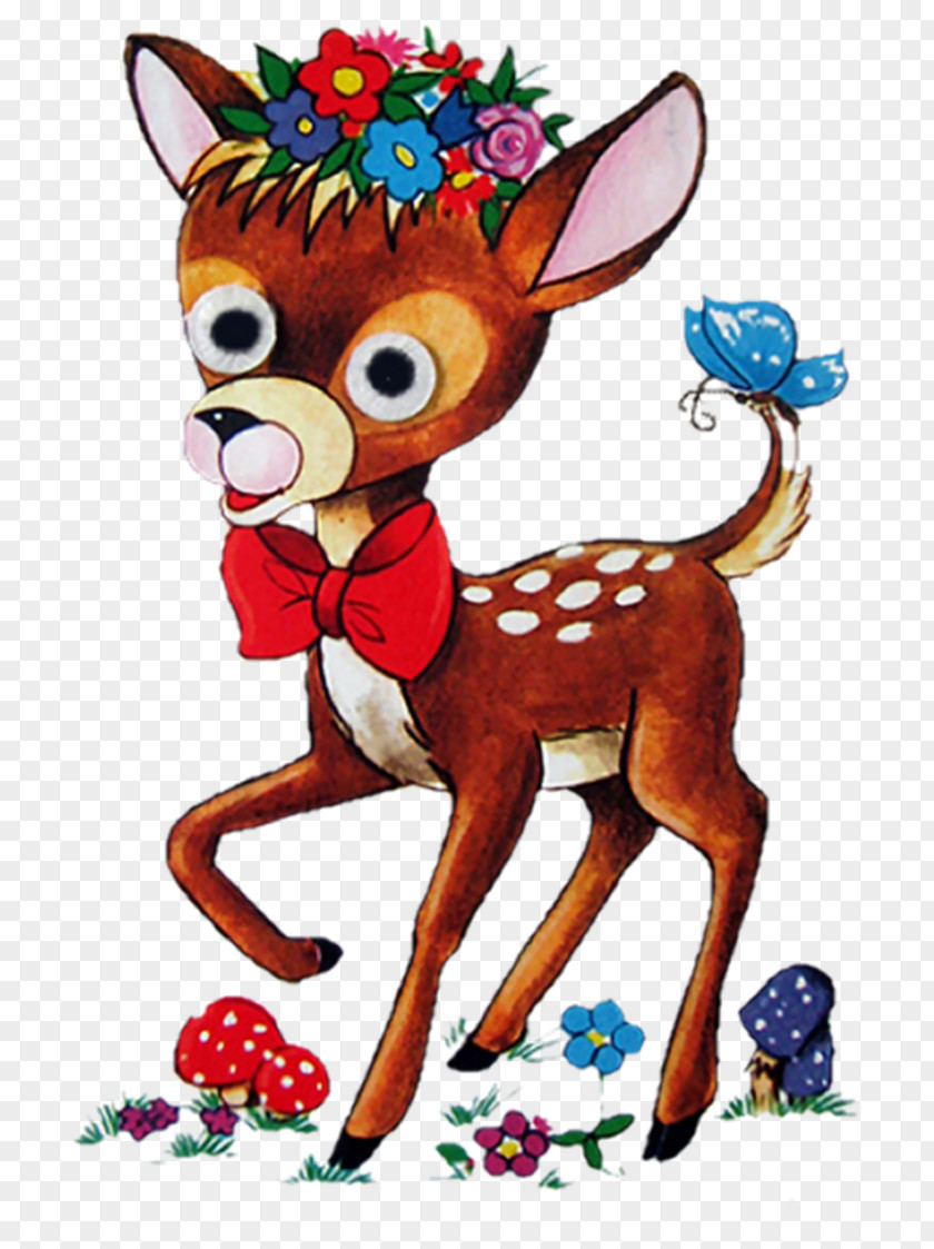Reindeer Wildlife Character Clip Art PNG