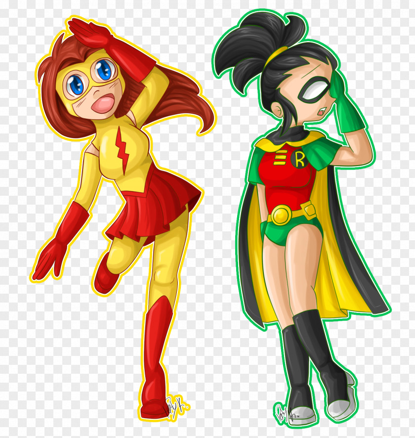 Robin Flash Wally West Dick Grayson PNG
