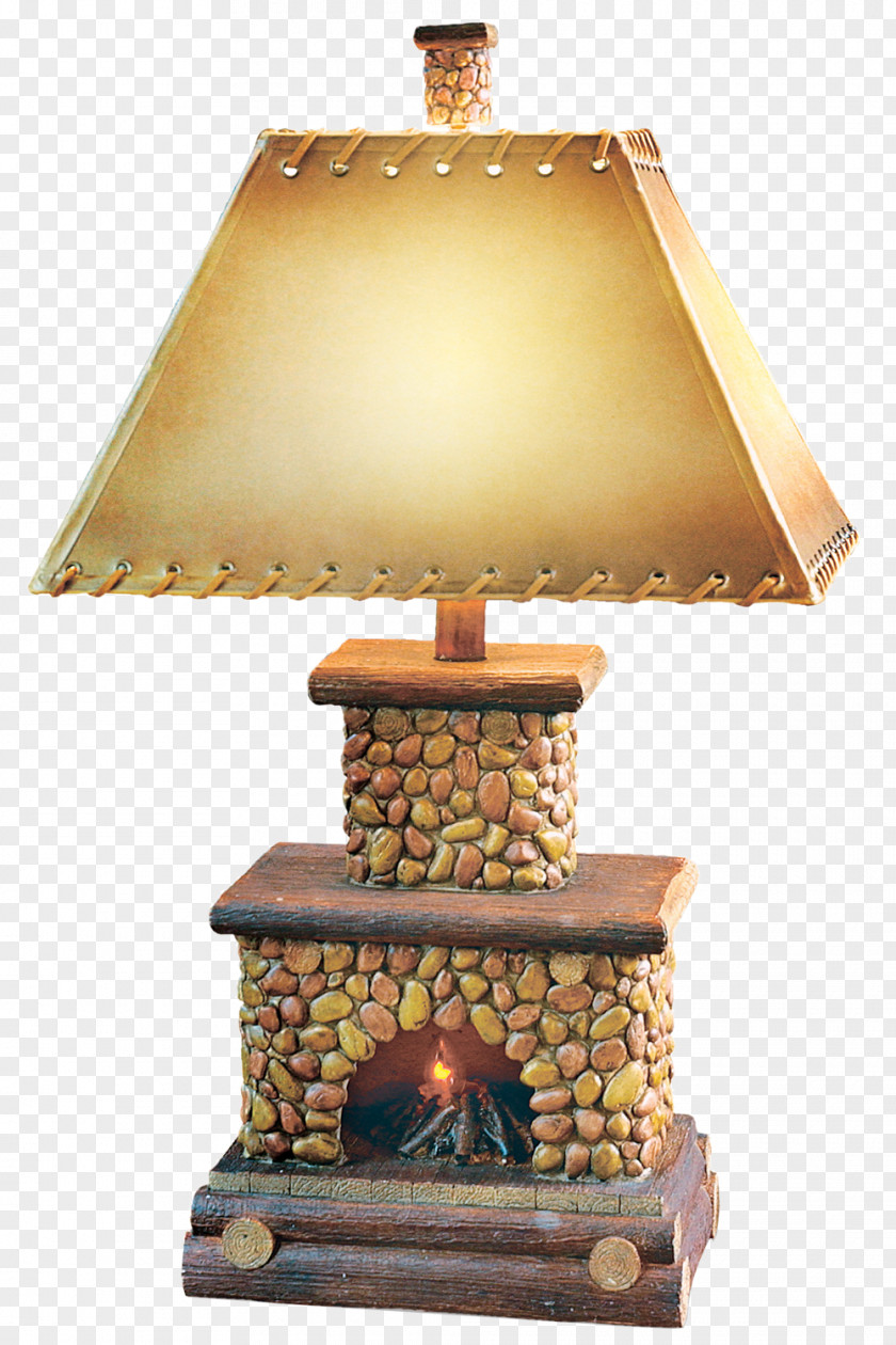Chimney Table Lighting Lamp Fireplace PNG