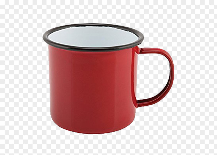 Enameled Mug Tableware Vitreous Enamel Bucket Cup PNG