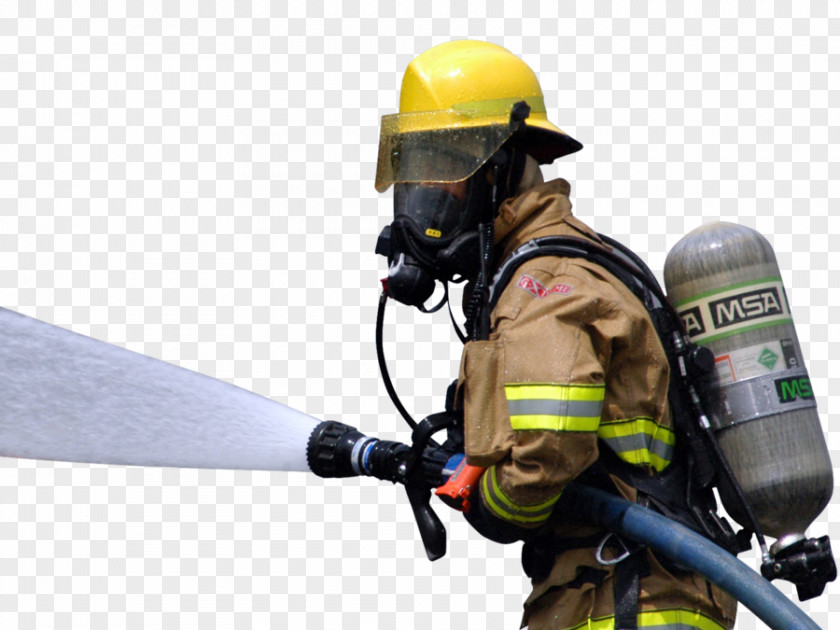 Firefighter Self-contained Breathing Apparatus Firefighting Fire Department PNG