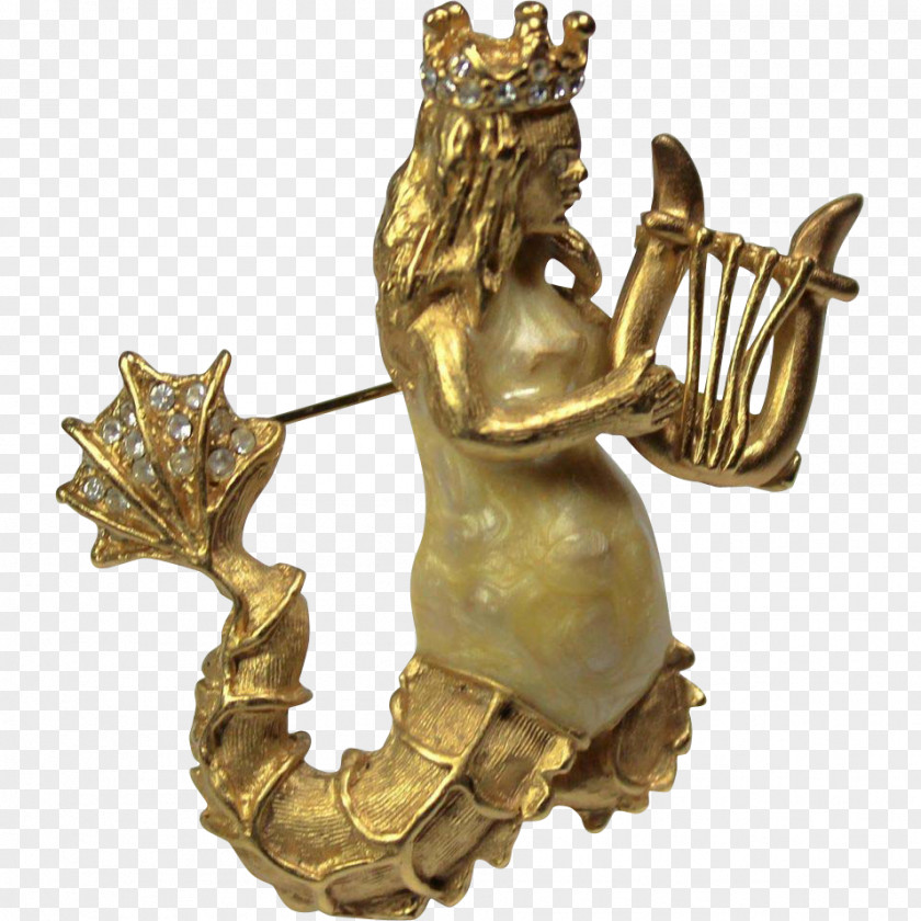 Gold Bronze Sculpture 01504 PNG