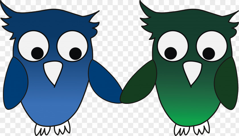 Owl Beak Teal Cartoon Clip Art PNG