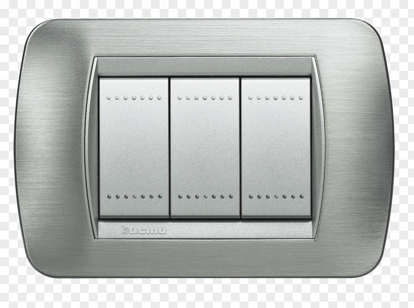 Brushed Steel Bticino Legrand Metal Home Automation Kits PNG
