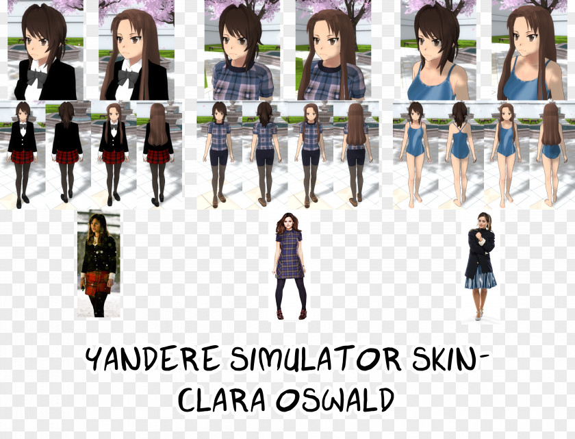 Clara Oswald Yandere Simulator Skin Harley Quinn PNG