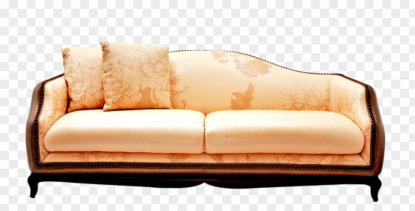 Furniture Table Couch Leather Sofa Bed PNG