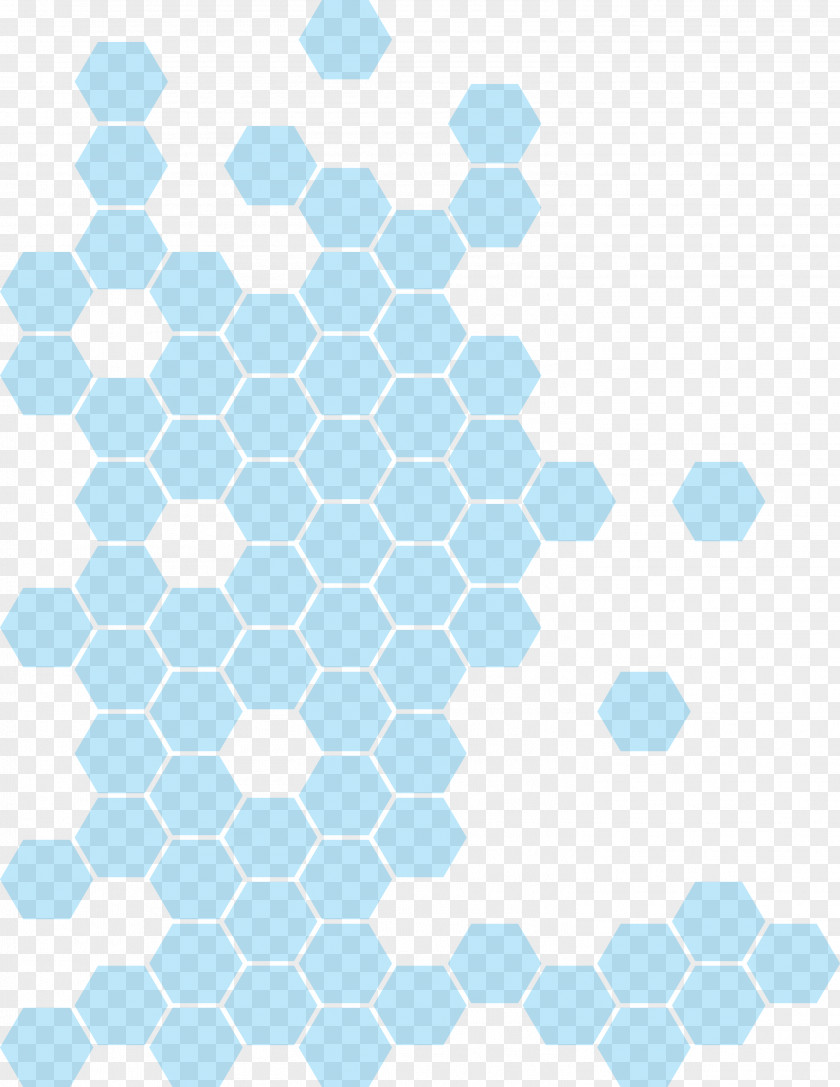Technology Honeycomb Pattern Vector Blue Hexagon PNG