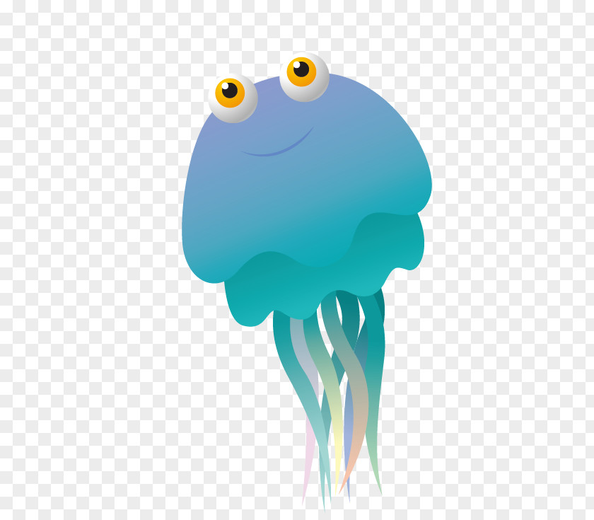Cartoon Jellyfish Octopus Illustration PNG