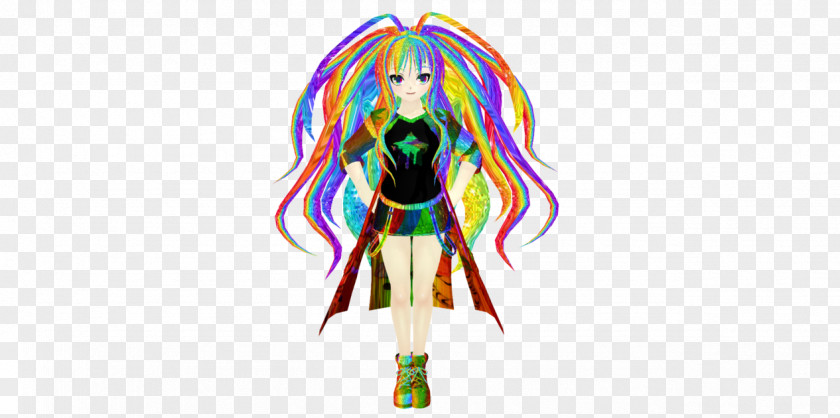 Rainbow Hair MikuMikuDance Hatsune Miku Kagamine Rin/Len DeviantArt PNG