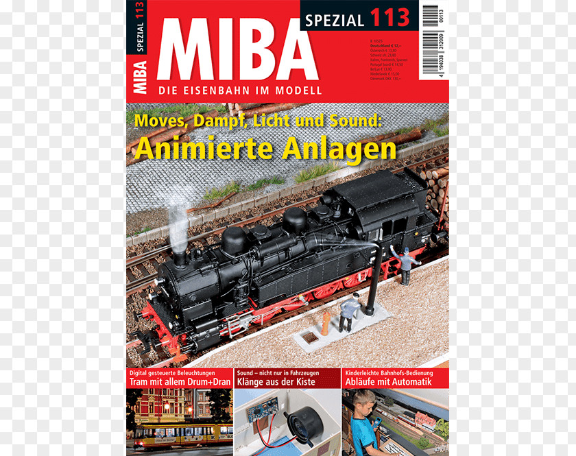 Train Locomotive MIBA Magazine Rolling Stock PNG