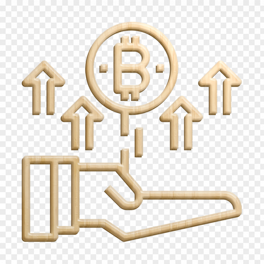 Bitcoin Icon Increase Blockchain PNG