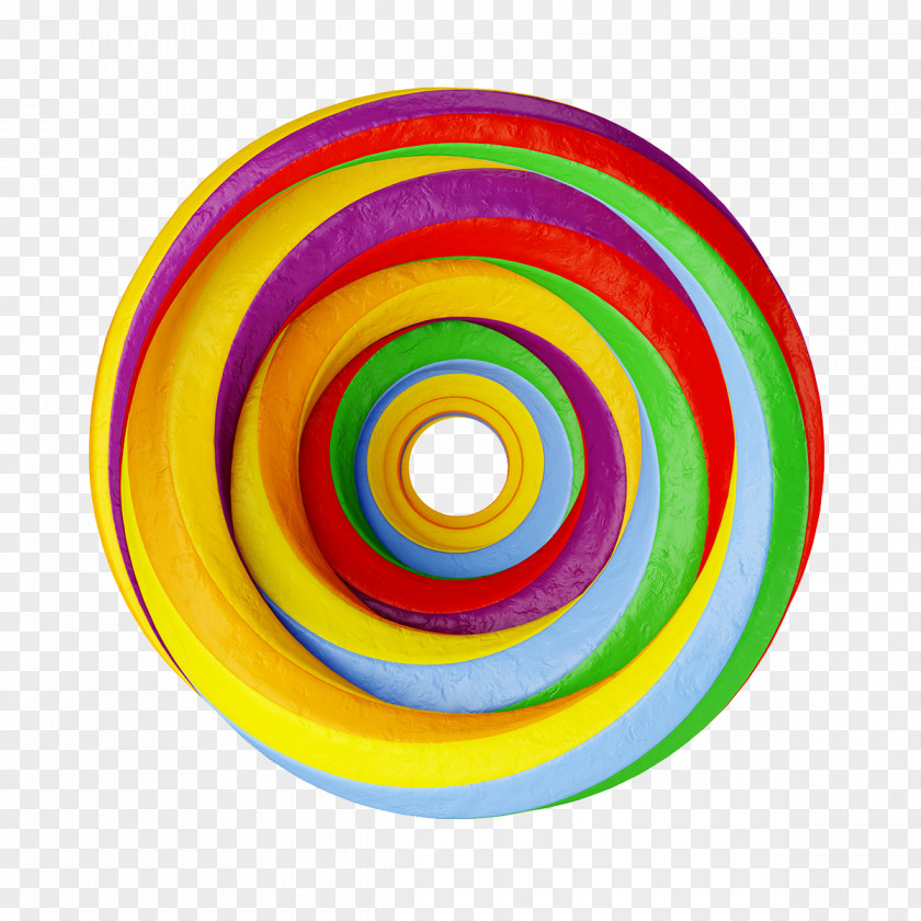 Colorful Circular Pattern Shape Circle Typography PNG