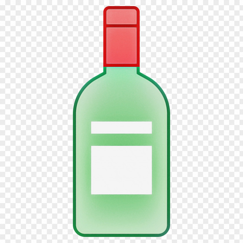 Green Bottle Wine Liqueur Glass PNG