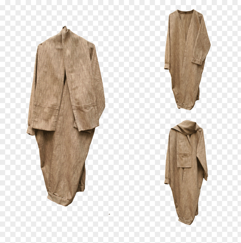 Overcoat Clothes Hanger Beige Clothing PNG