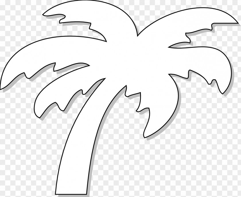 Palm Tree Clip Black And White Date Drawing Art PNG