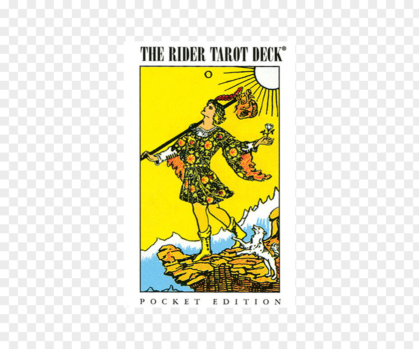 Riderwaite Tarot Deck Original Rider Waite Pack Miniature Rider-Waite The Fool PNG