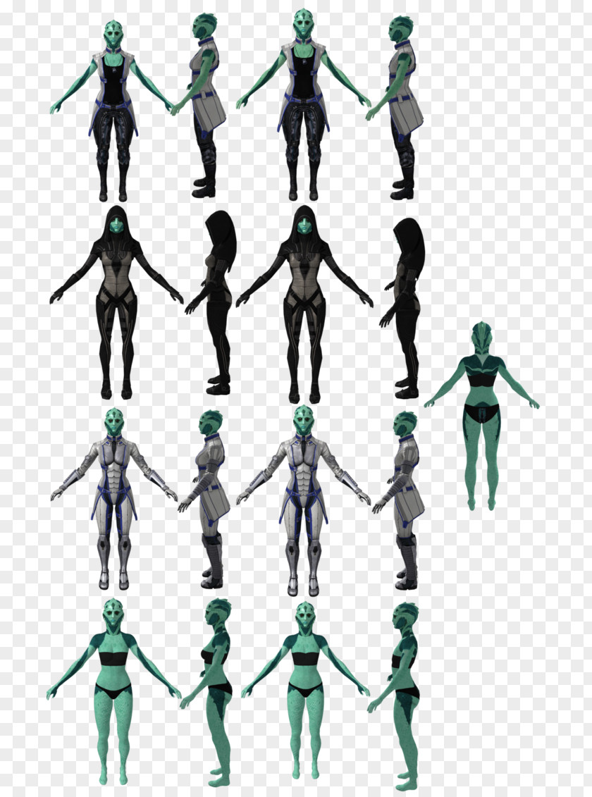 Three-dimensional Effect Mass 3 Tali'Zorah Drell Woman Female PNG