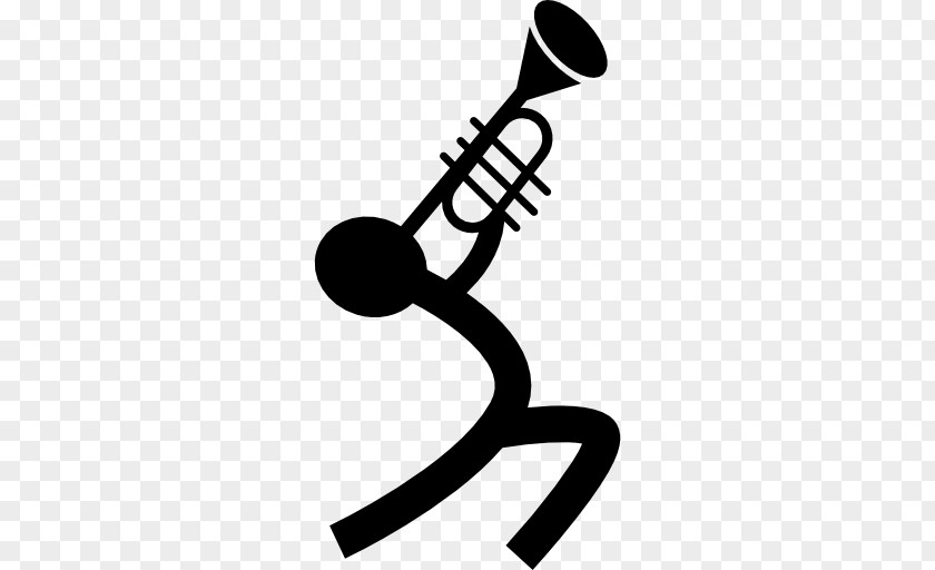 Trumpet Musician Musical Instruments Stick Figure PNG