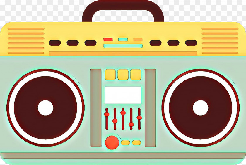 Cassette Deck Media Player Boombox Compact Portable Technology Circle PNG