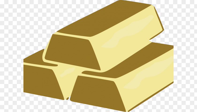 Gold Bar Clip Art Brick PNG